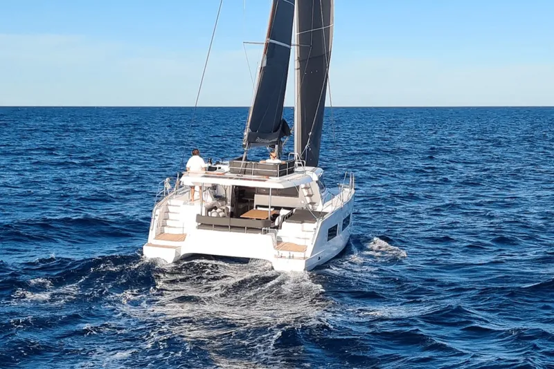 About Santo Sails Athens luxury catamaran cruises